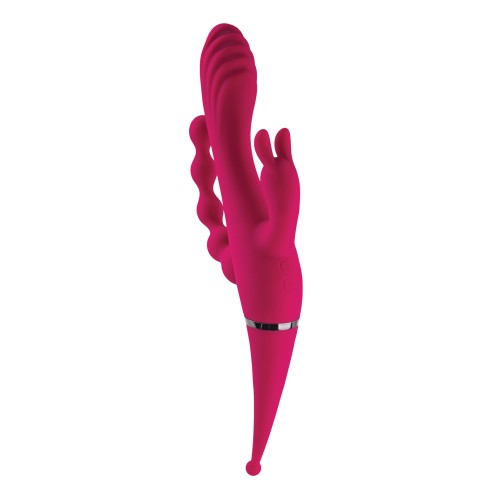 Gender X Four by Four Vibrator Burgundy