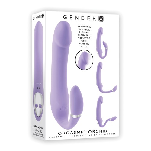 Gender X Orgasmic Orchid Poseable Vibrator - Purple