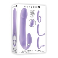 Vibrador Poseable Orgasmic Orchid Gender X - Púrpura