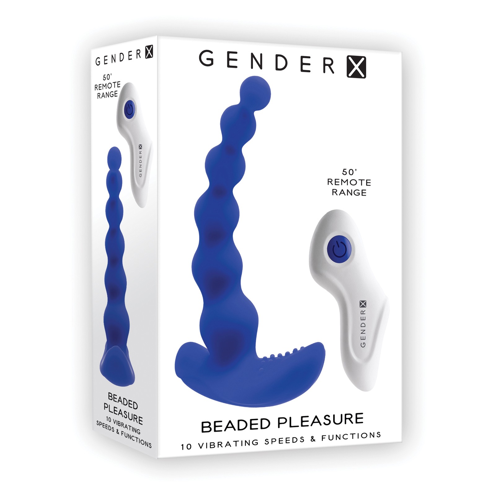 Gender X Beaded Pleasure Vibrator Blue