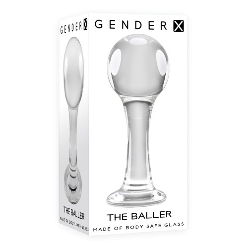 Gender X The Baller Glass Plug Clear