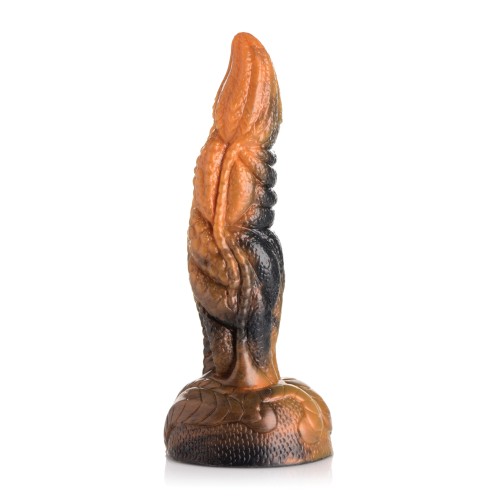 Creature Cocks Ravager Rippled Tentacle Silicone Dildo Orange Black