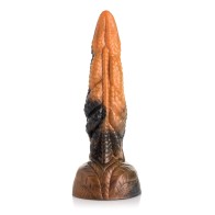 Creature Cocks Ravager Rippled Tentacle Silicone Dildo Orange Black