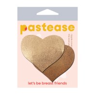 Pastease Liquid Heart Nipple Pasties - Rose Gold