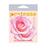 Pastease Velvet Rose Nipple Pasties - Pink Glitter