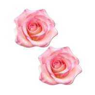 Pastease Velvet Rose Nipple Pasties - Pink Glitter