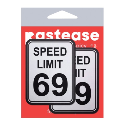 Pastease Premium Speed Limit 69 Nipple Pasties for Bold Fashion