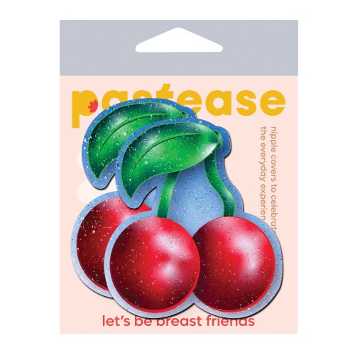 Bright Red Cherries Nipple Pasties - Pastease