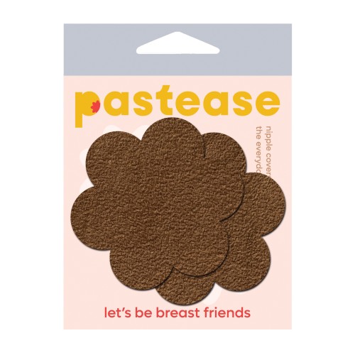 Pastease Basic Daisy Nipple Covers Brown OS