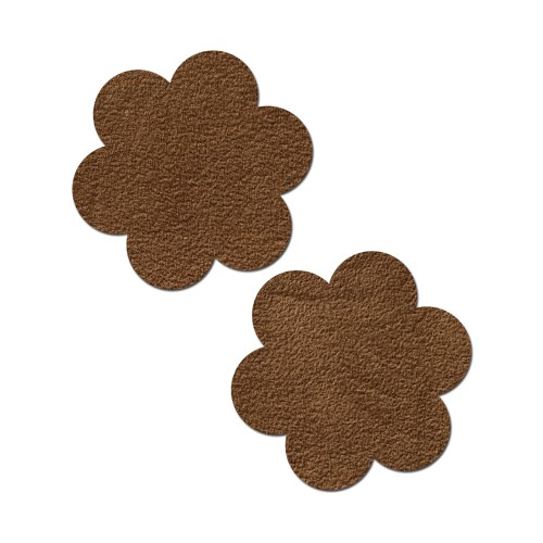 Pastease Basic Daisy Nipple Covers Brown OS