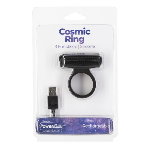 Cosmic Cock Ring with Rechargeable Bullet