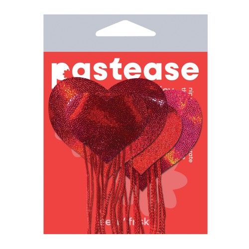 Pastease Red Holographic Heart Pasties