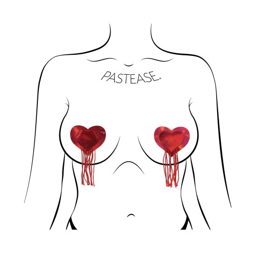 Pasties Corazón Holográfico Rojo Pastease