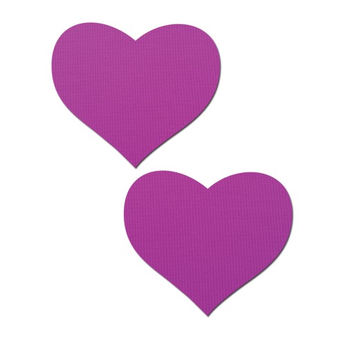 Pastease Basic Heart Nipple Pasties Neon Purple