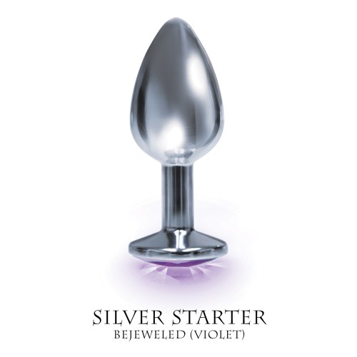 Bejeweled Stainless Steel Anal Plug for Beginners