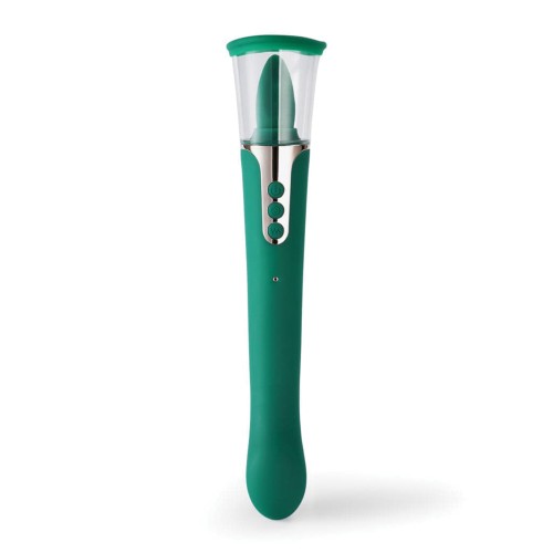 Succion Sucking G-Spot Vibrator Green