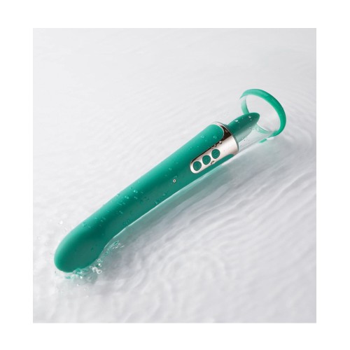 Vibrador Succionador de Punto G Verde