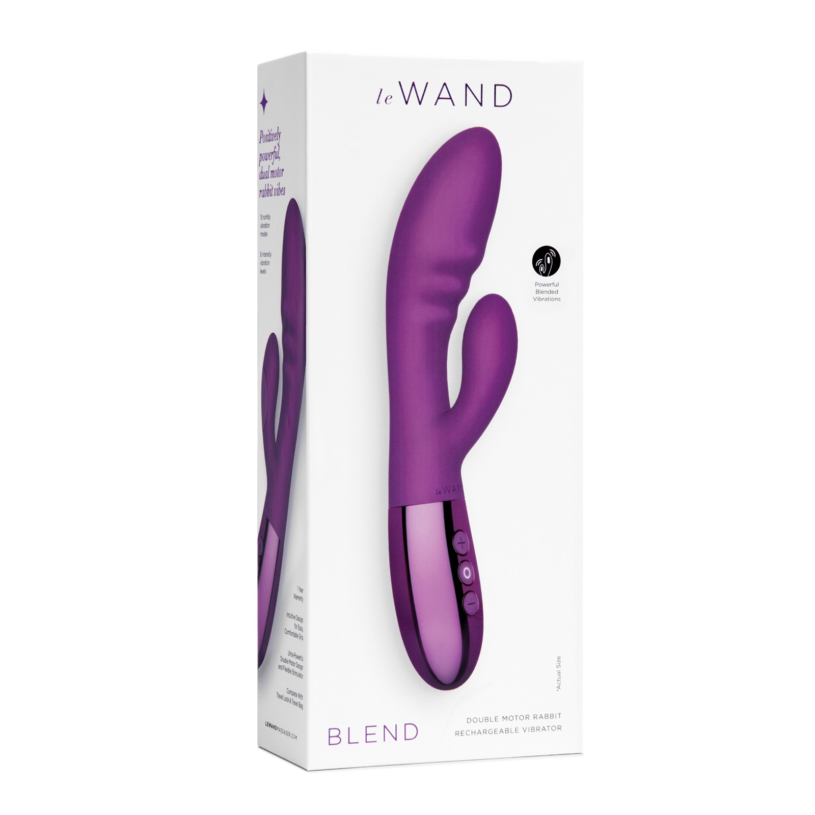 Vibrador Conejito Doble Motor Recargable Le Wand BLEND Cereza