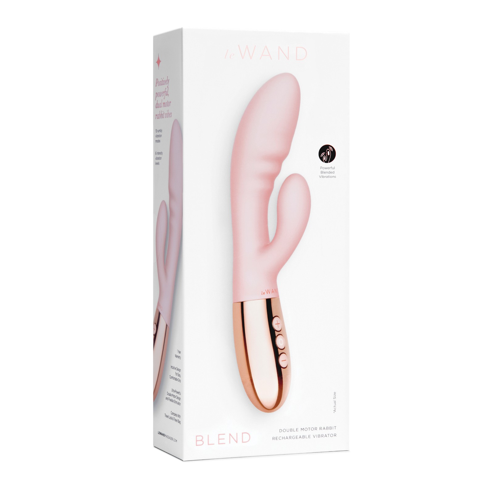 Le Wand BLEND Rabbit Vibrator Rose Gold - Dual Stimulation