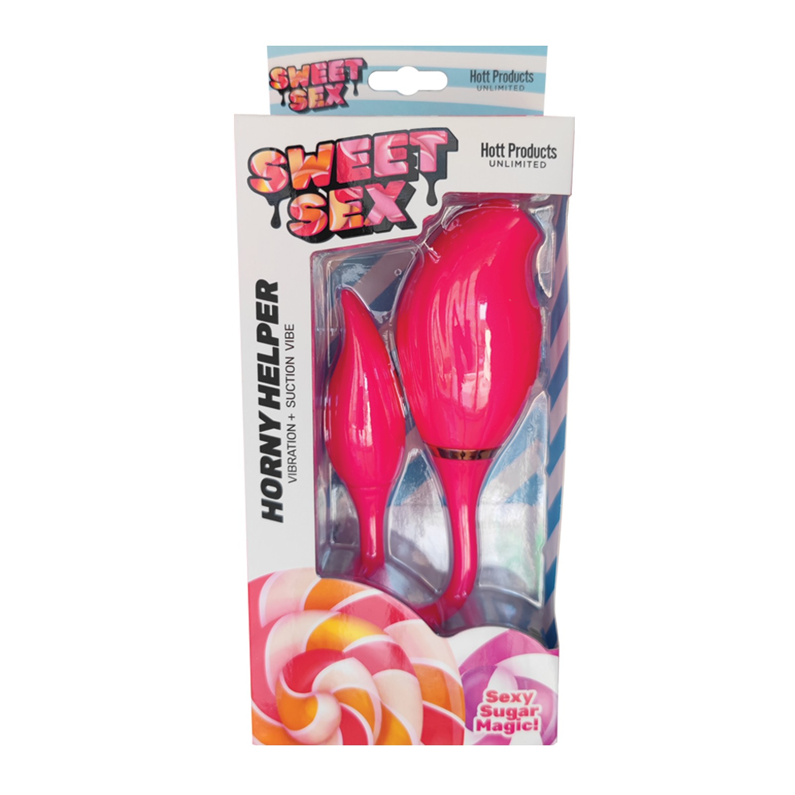 Sweet Sex Horny Helper Vibration & Suction Vibe - Magenta