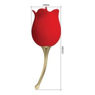 Vibrador Pretty Love Licking Rose Rosa