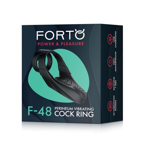 Forto F-48 Perineum Double C-Ring Black