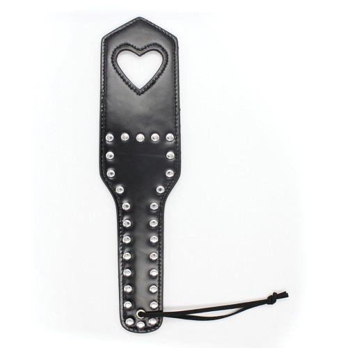 Paddle Plesur Corazón Cortado Negro - Spanking Emocionante