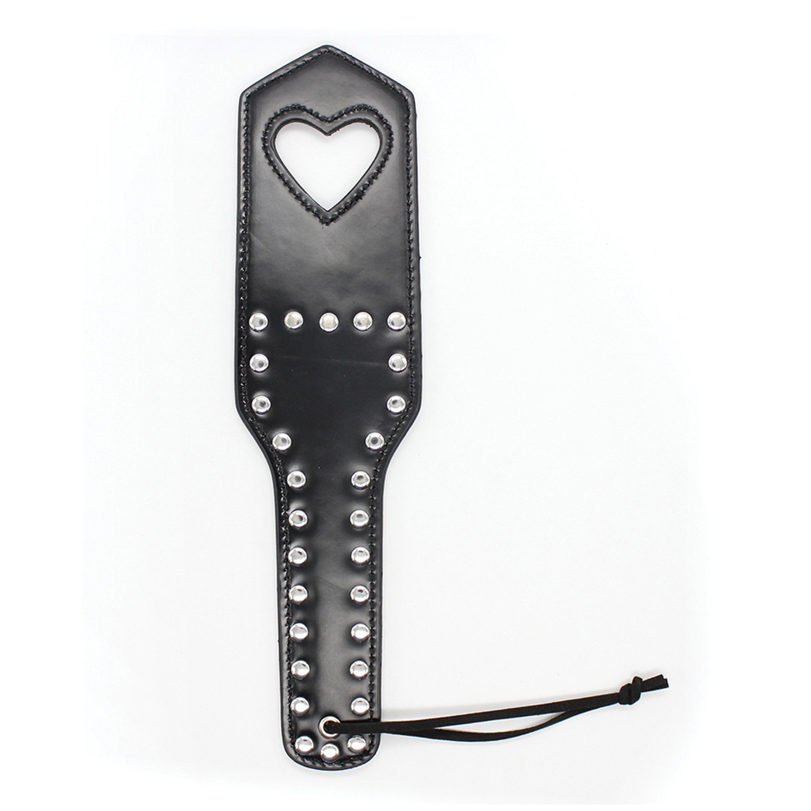 Paddle Plesur Corazón Cortado Negro - Spanking Emocionante