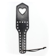 Paddle Plesur Corazón Cortado Negro - Spanking Emocionante