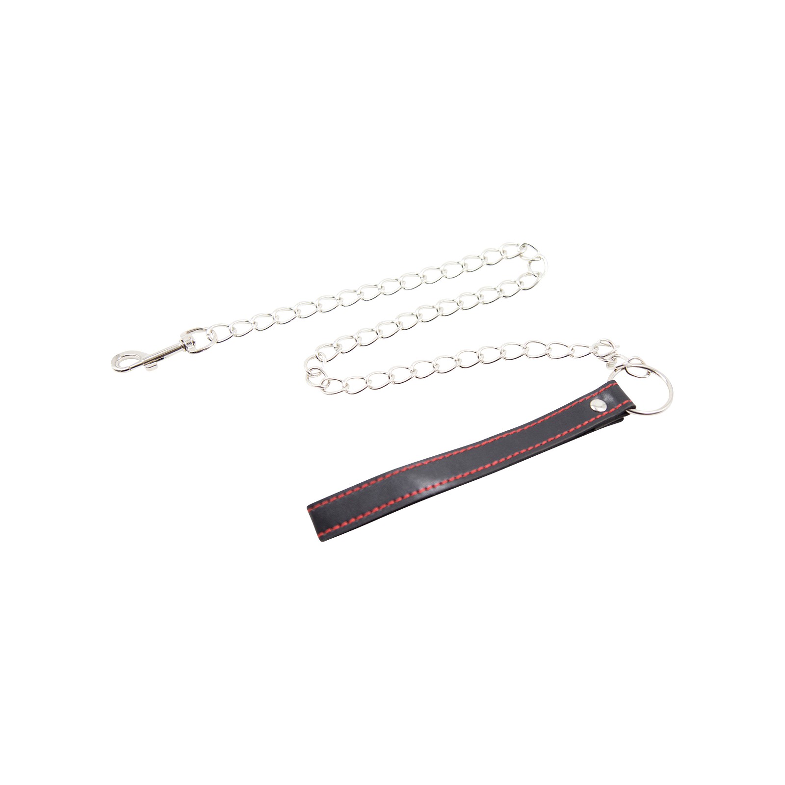 Plesur PVC Loving Leash Black Red Stitching