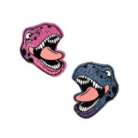 Neva Nude Black Light Dinosaur Pasties for Daring Looks