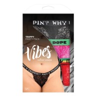 Pack de 3 Thongs Trippy Vibes Colores Asortidos QN