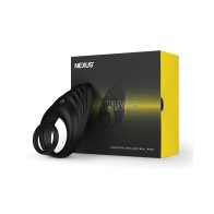 Anillo para Pene y Testículos Nexus Enhance Negro - Estimulación Definitiva