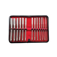 Set de Dilatadores Uterinos Hegar Rouge 14 Piezas