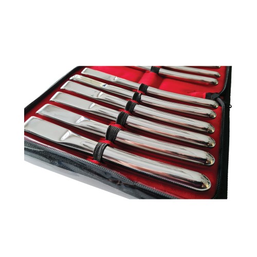 Set de Dilatadores Uterinos Hegar Rouge 14 Piezas