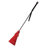 Rouge Tasseled Riding Crop Red