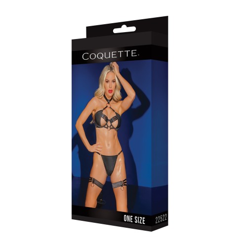 Sostén Choker Ajustable G-String Ligueros Black Label