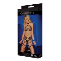 Strappy Halter Top & Crotchless Panty - Alluring Set