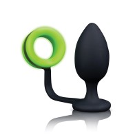 Shots Ouch Butt Plug con Cock Ring - Diversión que Brilla en la Oscuridad