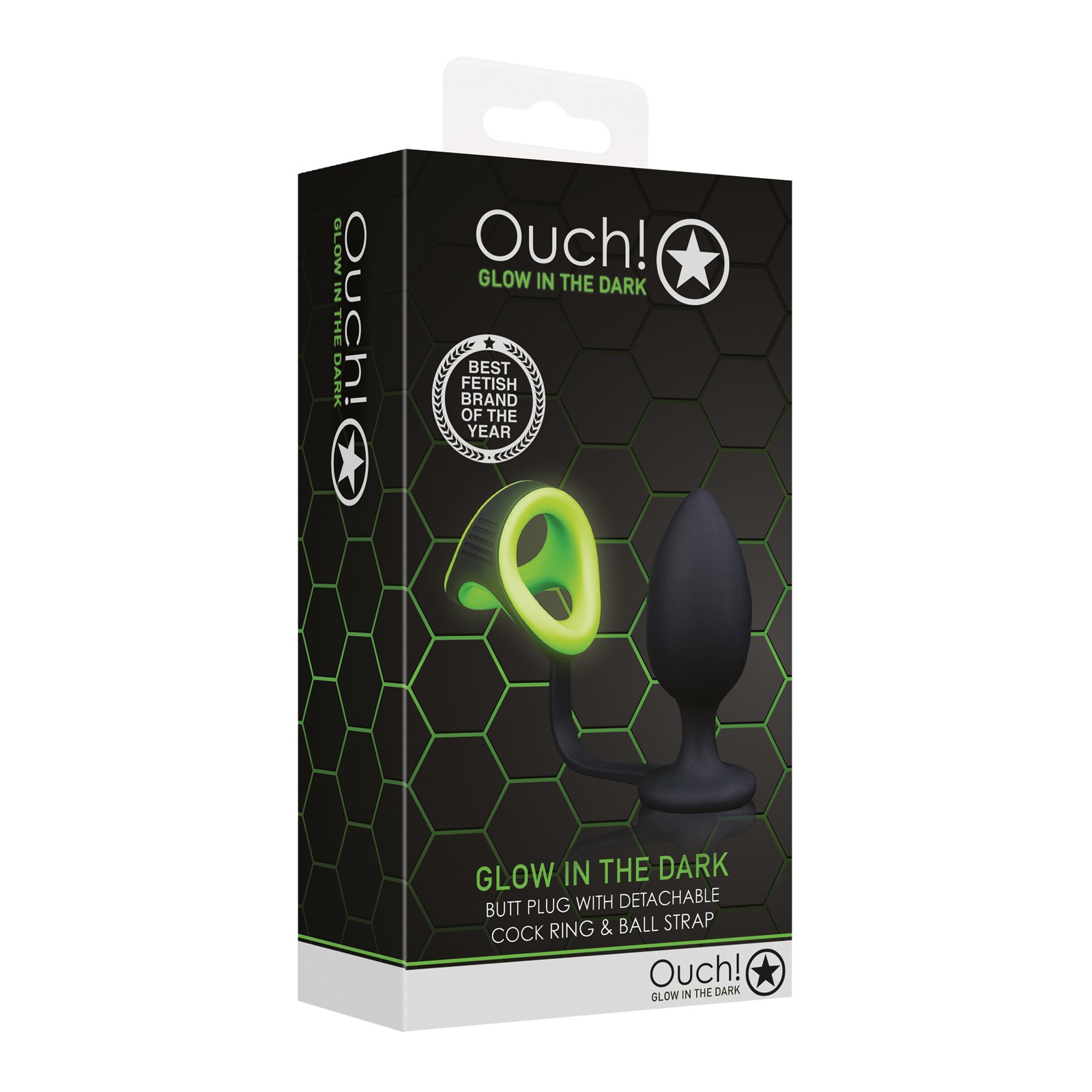 Ouch Glow in the Dark Butt Plug for Ultimate Fun