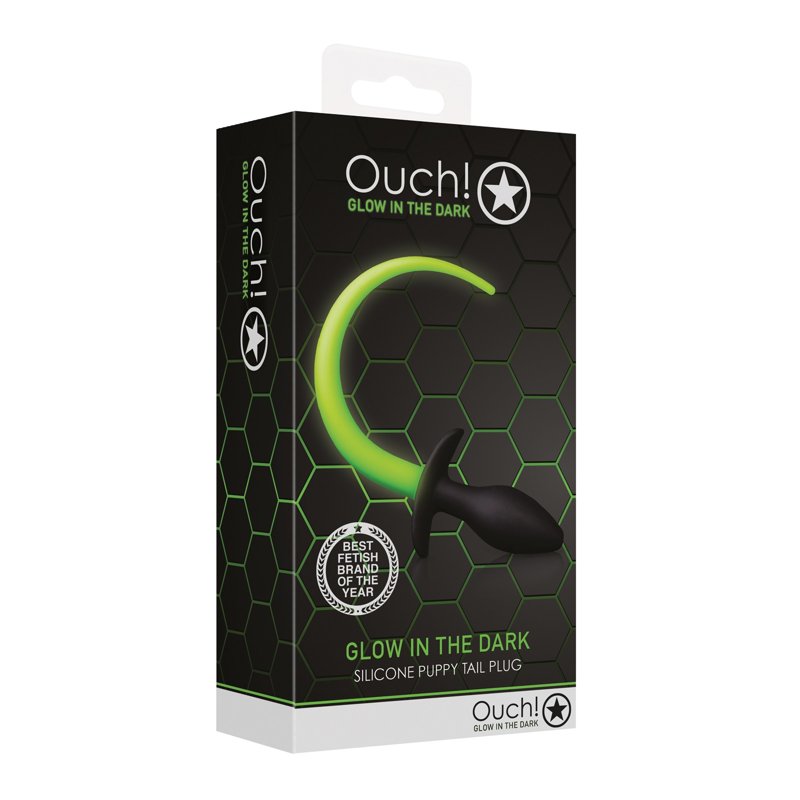 Ouch Glow in the Dark Puppy Tail Plug for Fun Play