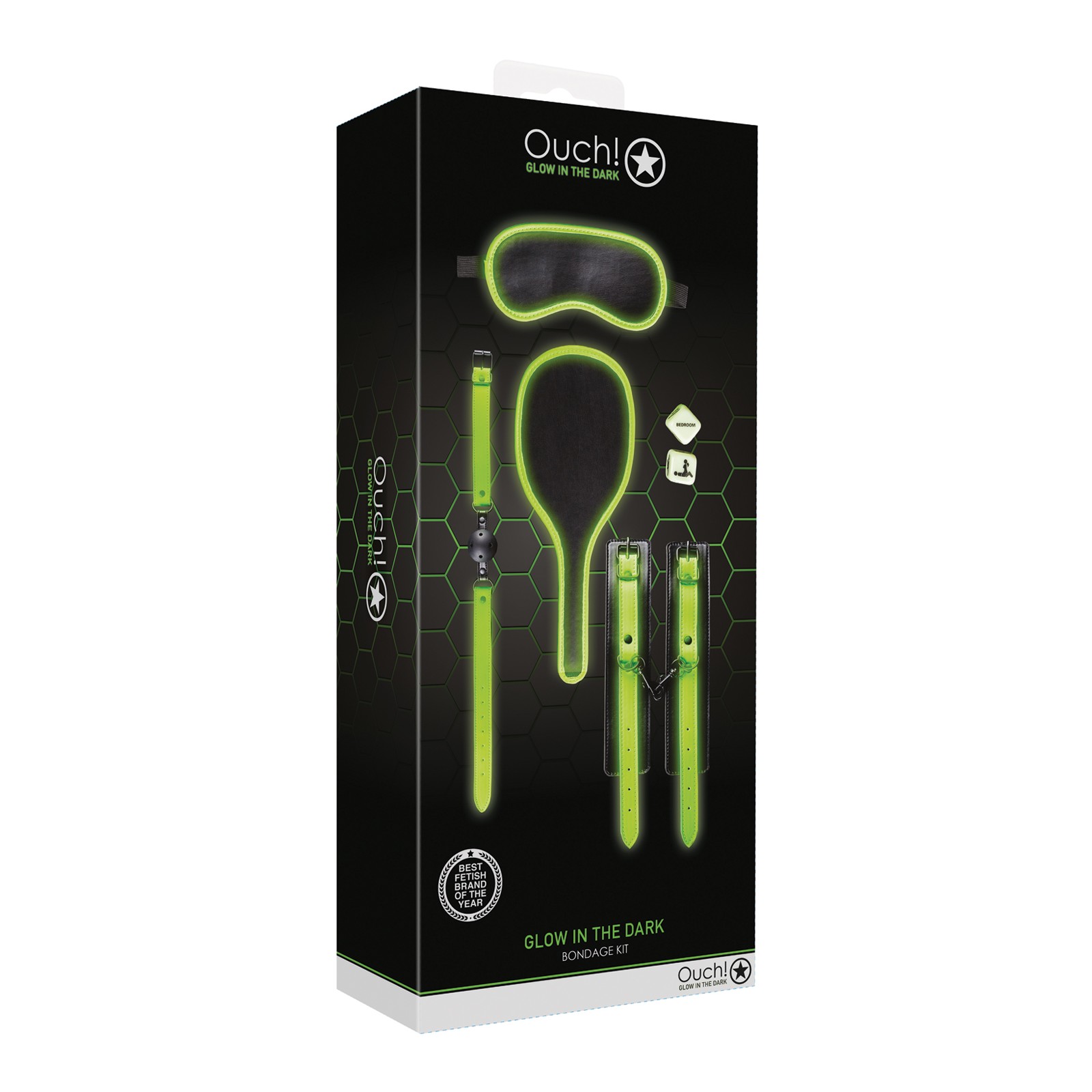 Ouch Glow in the Dark Bondage Kit for Adventurous Play