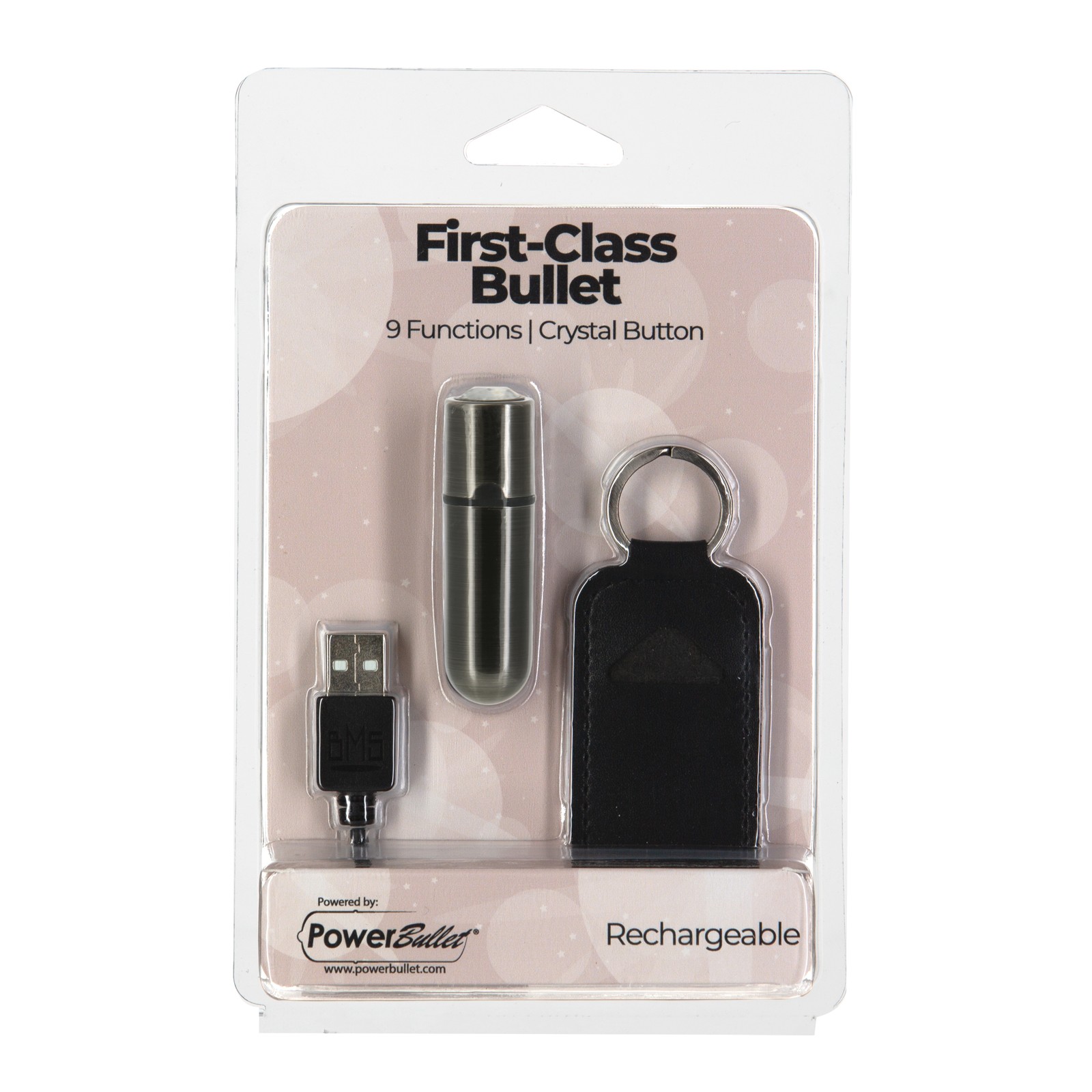 First Class Mini Bullet 9 Functions Gun Metal | Silent Pleasure