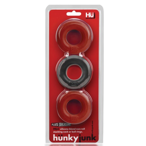 Pack de 3 Anillos C Hunky Junk Cereza/Hielo de Alquitrán