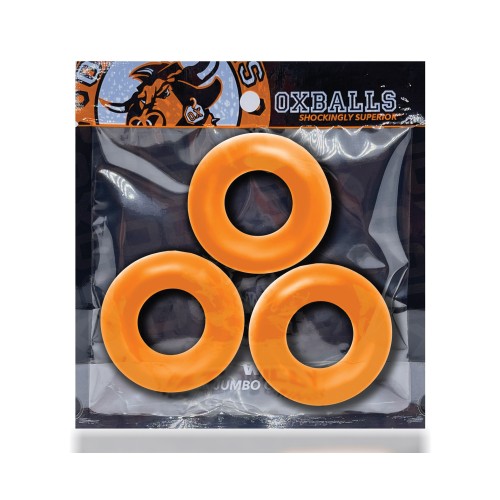 Anillos para el Pene Jumbo Fat Willy 3 Pack Naranja