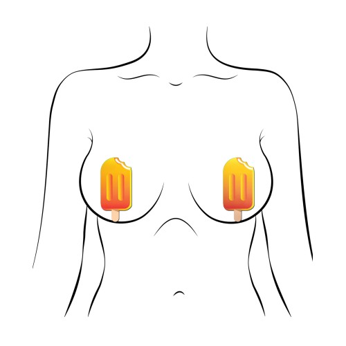 Pastease Popsicle Nipple Pasties Orange Creamsicle