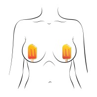 Pastease Popsicle Nipple Pasties Orange Creamsicle