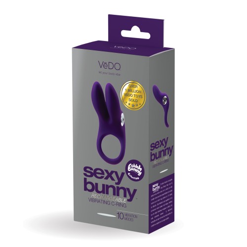 VeDO Sexy Bunny Rechargeable Ring Deep Purple