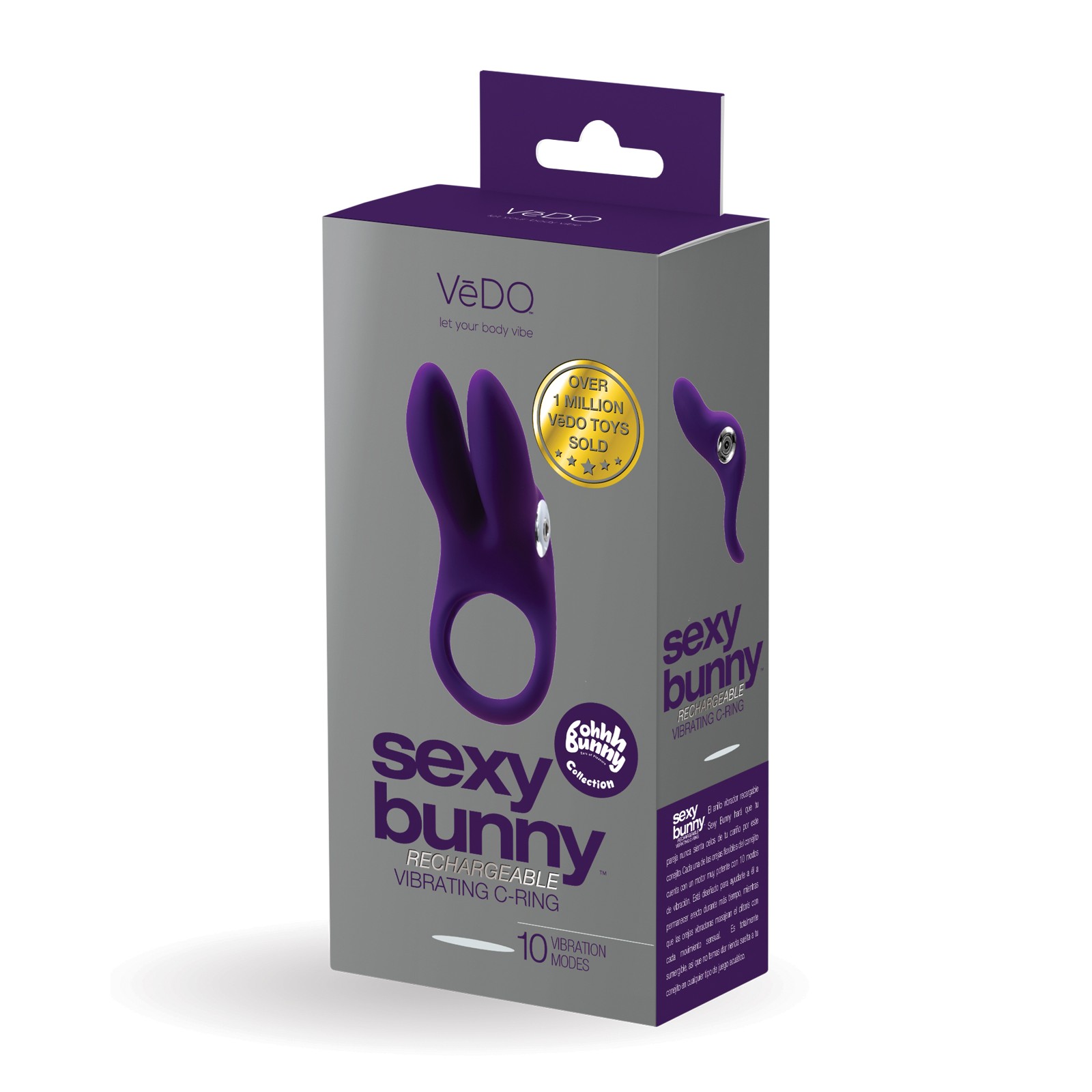 VeDO Sexy Bunny Rechargeable Ring Deep Purple