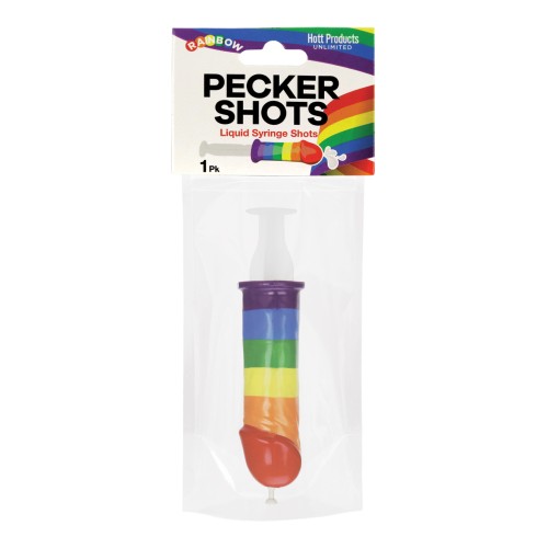 Pecker Shot Syringe Rainbow - Fun Party Accessory